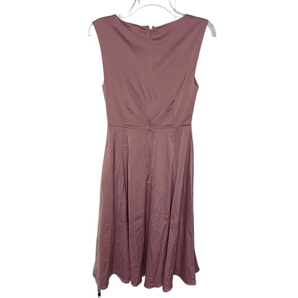ModCloth NWT Purple Dusty Pink V-Neck Dress Size 2 - Picture 3 of 3